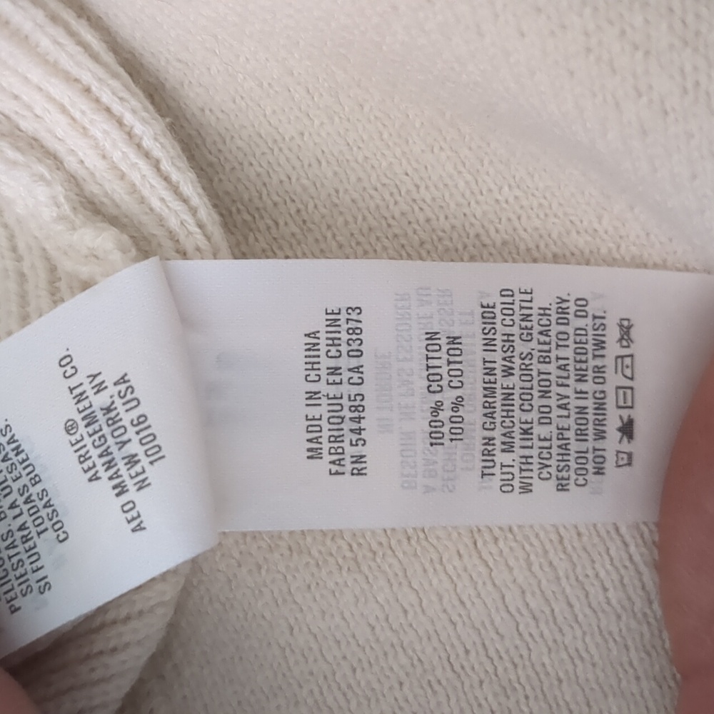 Aerie Cropped Sweater - Medium - Natural - Picture 4 of 4